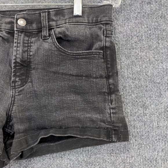 Old Navy Womens Jean Shorts Black Size 8 Cotton Blend Pockets - Picture 7 of 11